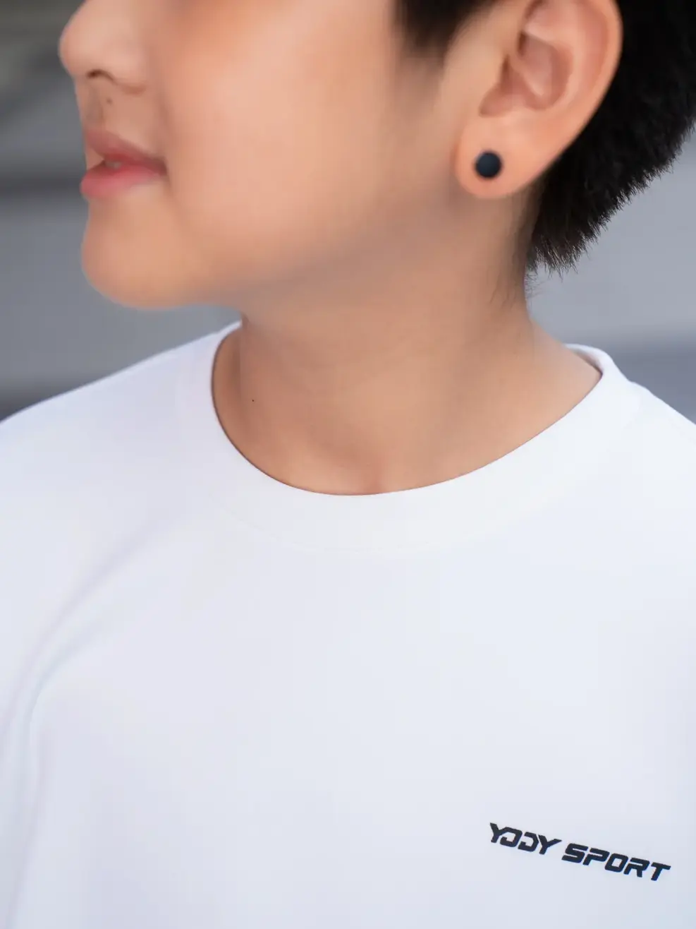 Áo Thun Thể Thao Trẻ Em Nỉ In Limitless - Trắng - 14