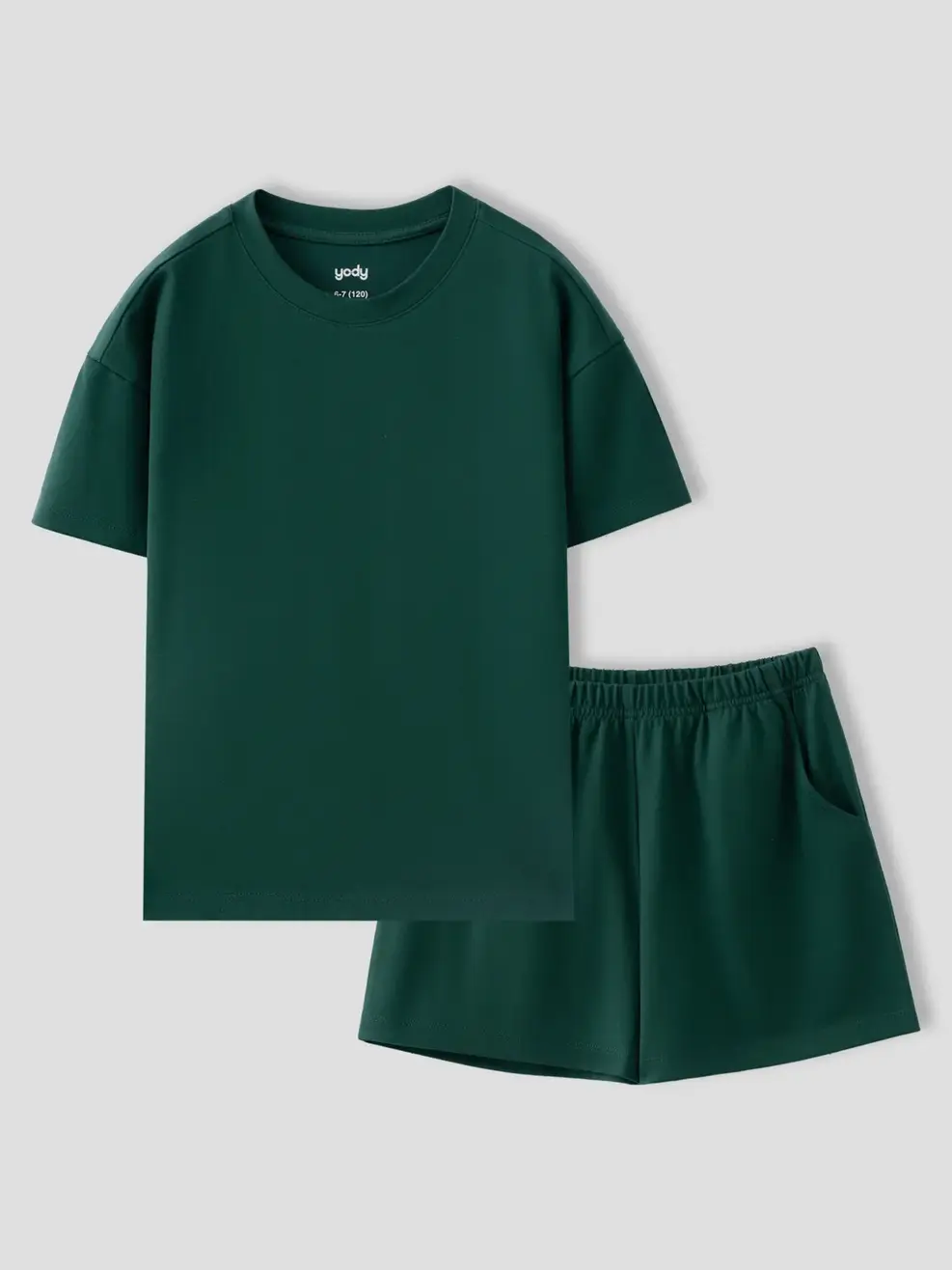 Bộ Đồ Short Trẻ Em Cơ bản -  Xanh Lá 198 - 110