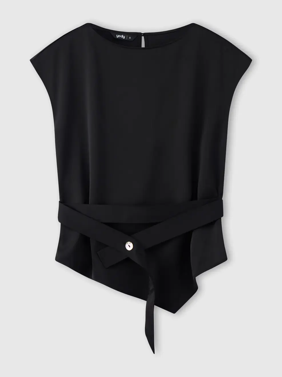 Áo Sơ-mi Ngắn Tay asymmetrical collection - Đen 001 - S