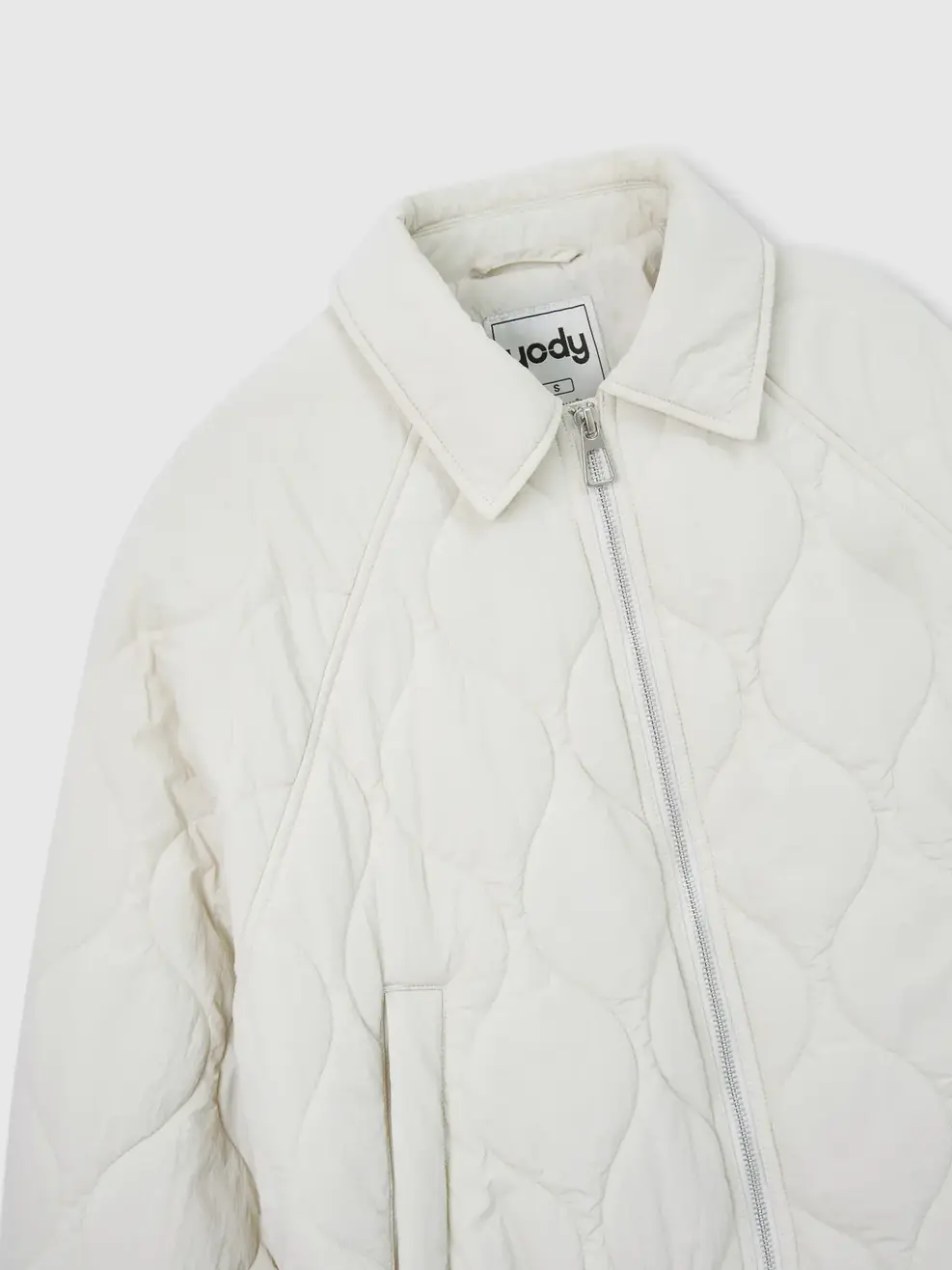 Áo Phao Nữ Bomber Cổ Bẻ - Xám 218 - S