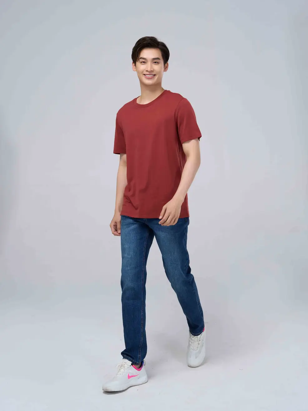 Áo thun nam LOGO YODY - Nâu - M