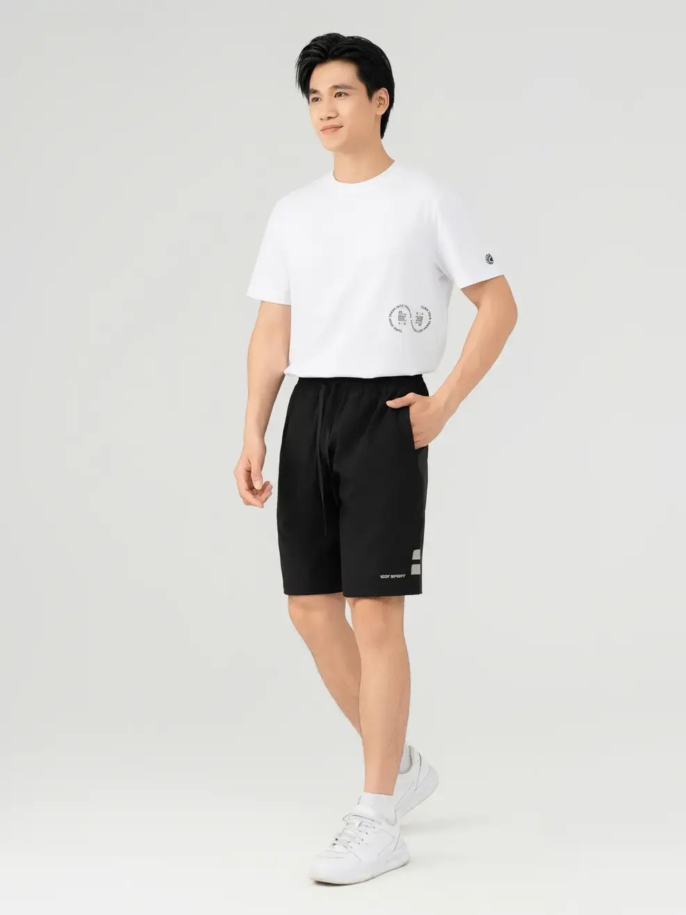 Áo Phông Nam 24H - Trắng - M