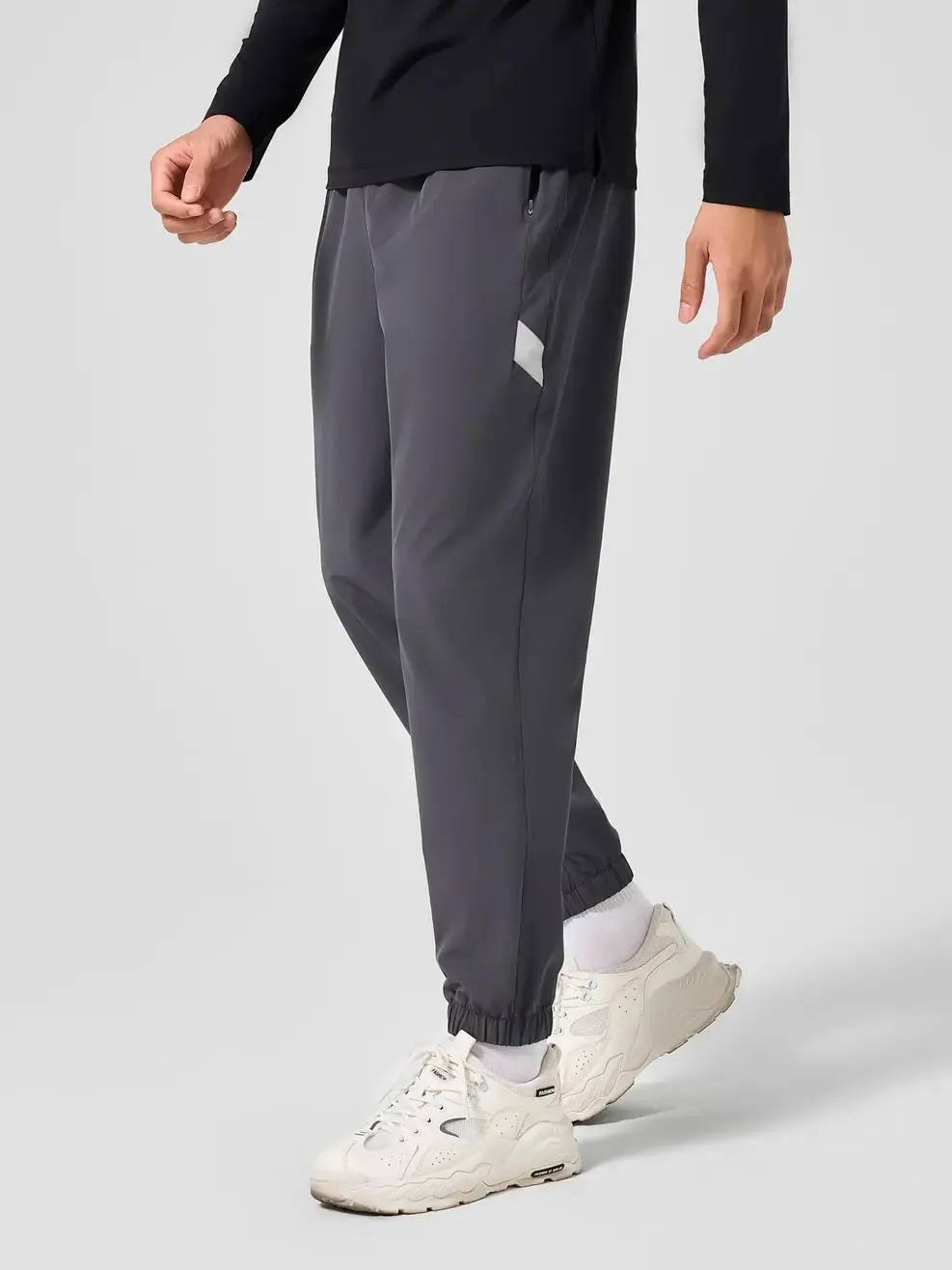 QUẦN GIÓ THỂ THAO NAM TÚI SAU - Ghi - 29