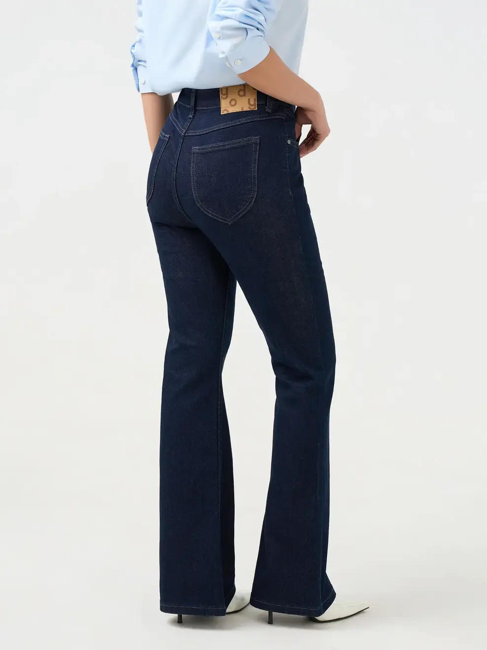 Quần Jeans Nữ Flare Tôn Dáng - Màu chàm 001 - 27