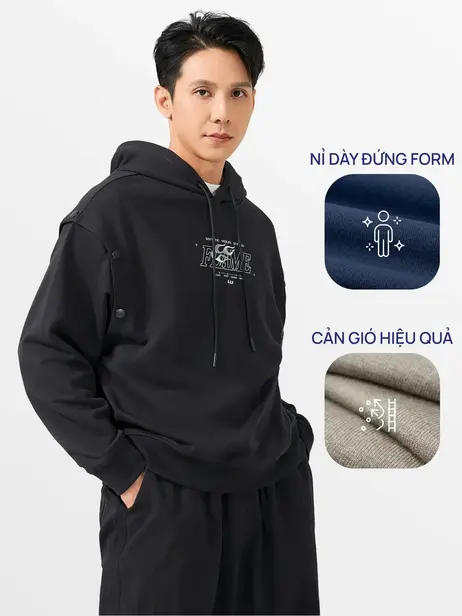 Áo Hoodie Yoguu Tay Tháo Rời