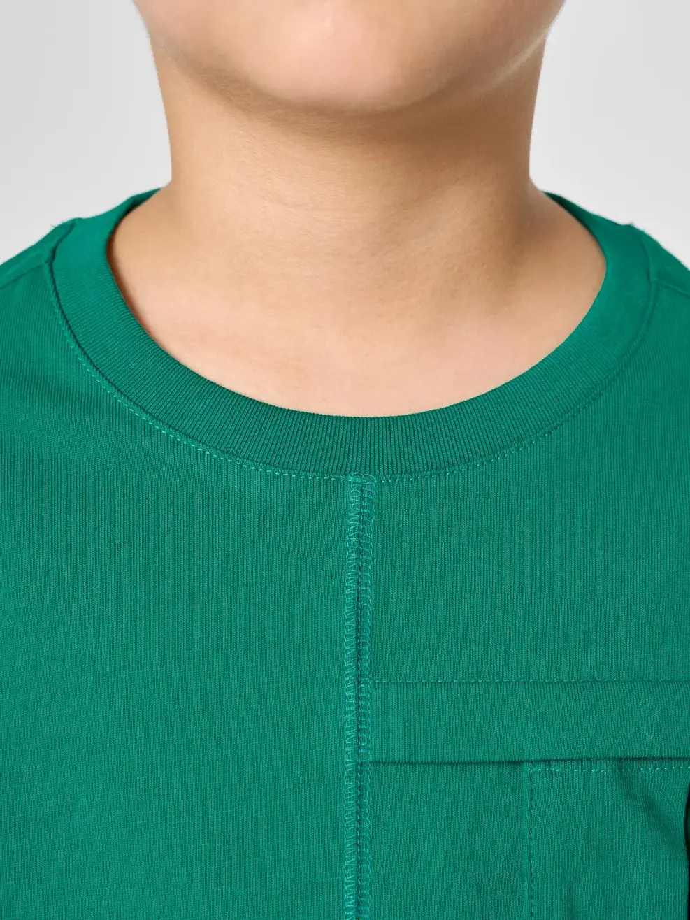 Áo Phông Bé Trai Túi Hộp Có Li - XANH 076 - 2-3