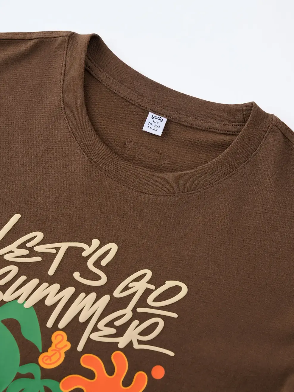 Áo Phông Let’s Go Summer - Nâu 123 - 122