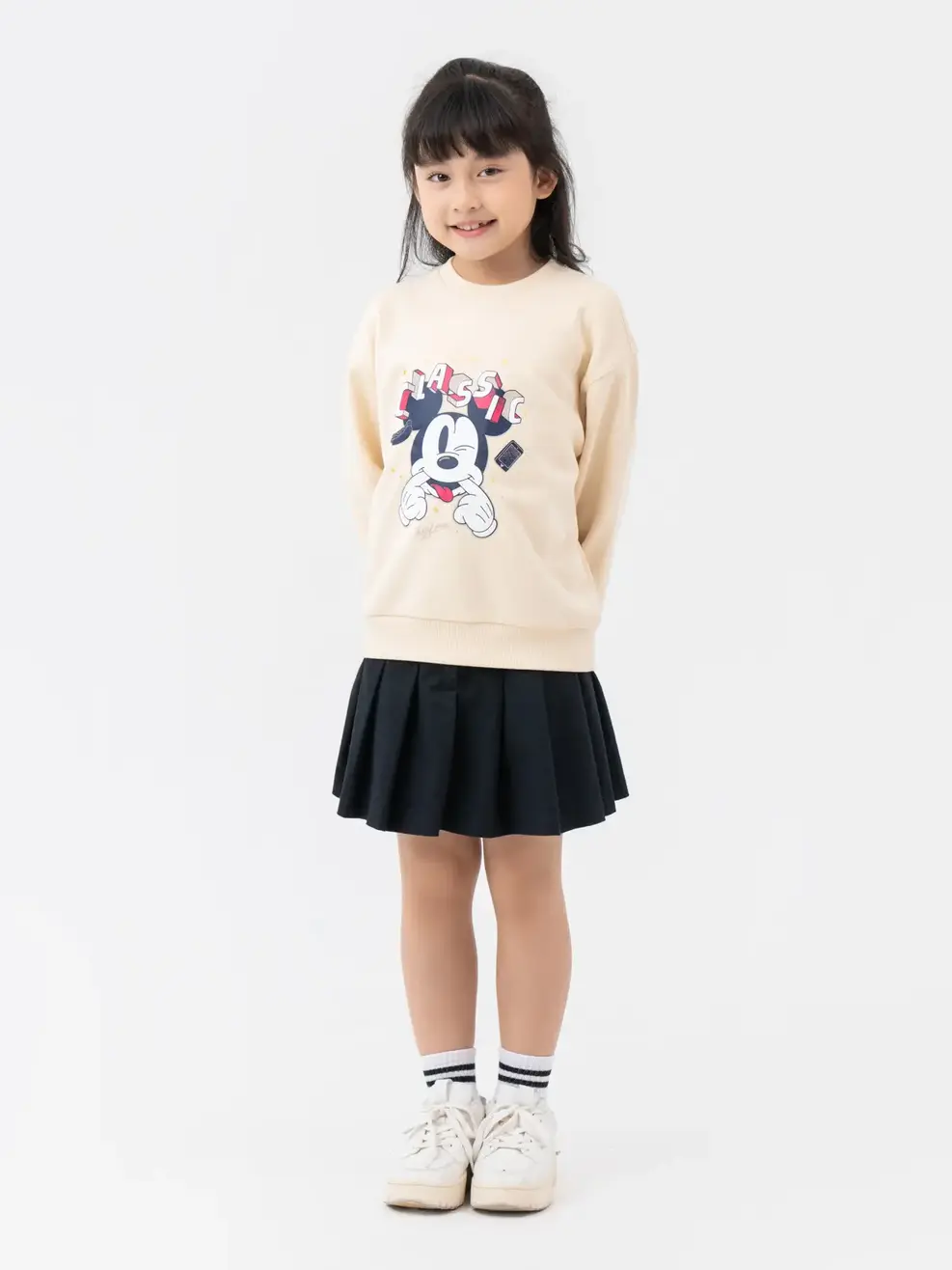 Áo Dài Kid Mickey - Be - 6