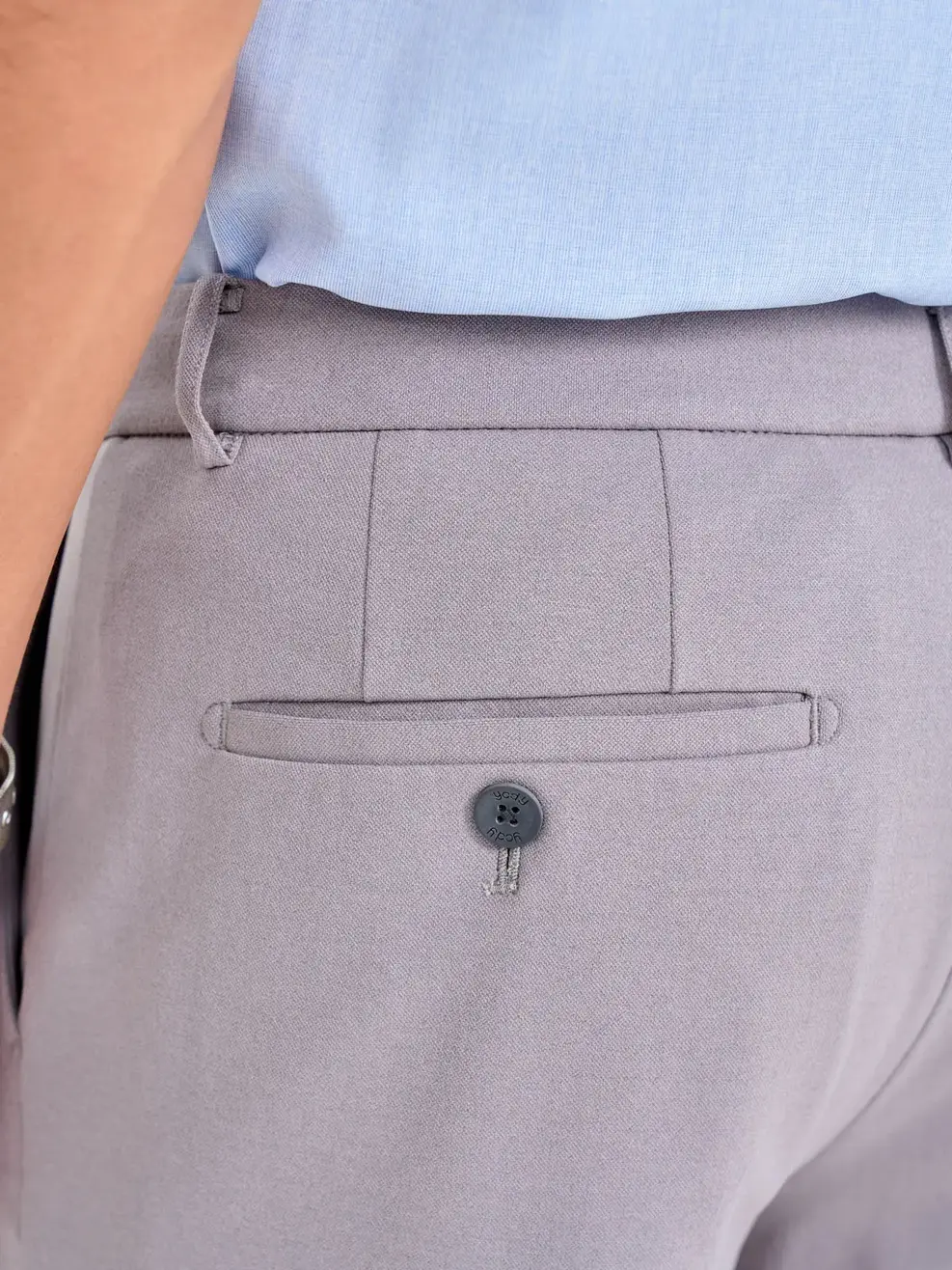 Quần Âu Nam Ngang Mắt Cá Chân - Ghi Đậm - 29