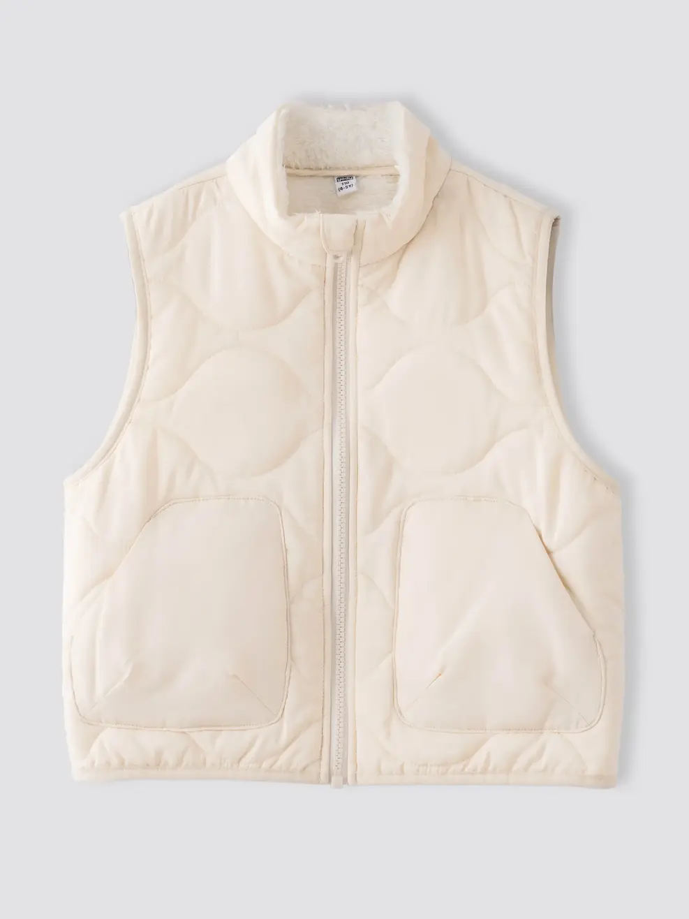 Áo Phao Gile Kid Cổ Dựng Chần Sóng Ngang - Be 170 - 110