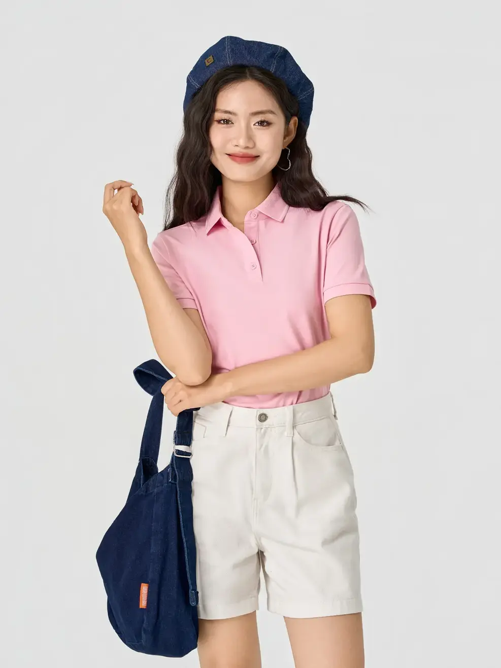 Áo Polo Nữ Cơ Bản Dáng Suông - Hồng 037 - XS