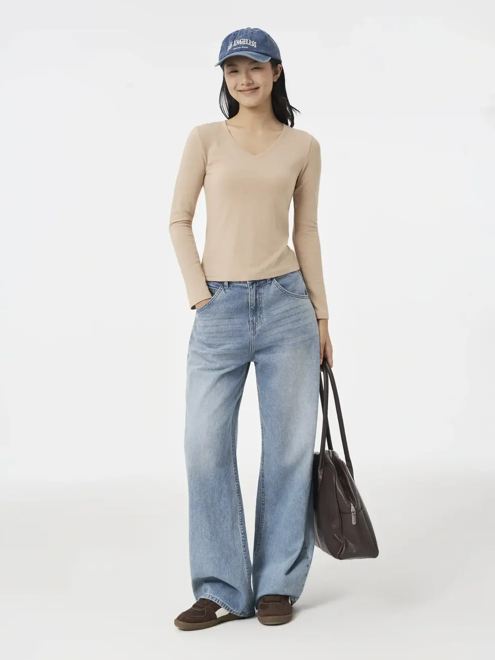 Áo Phông Giữ Nhiệt Nữ Cổ Tim - Be 034 - S
