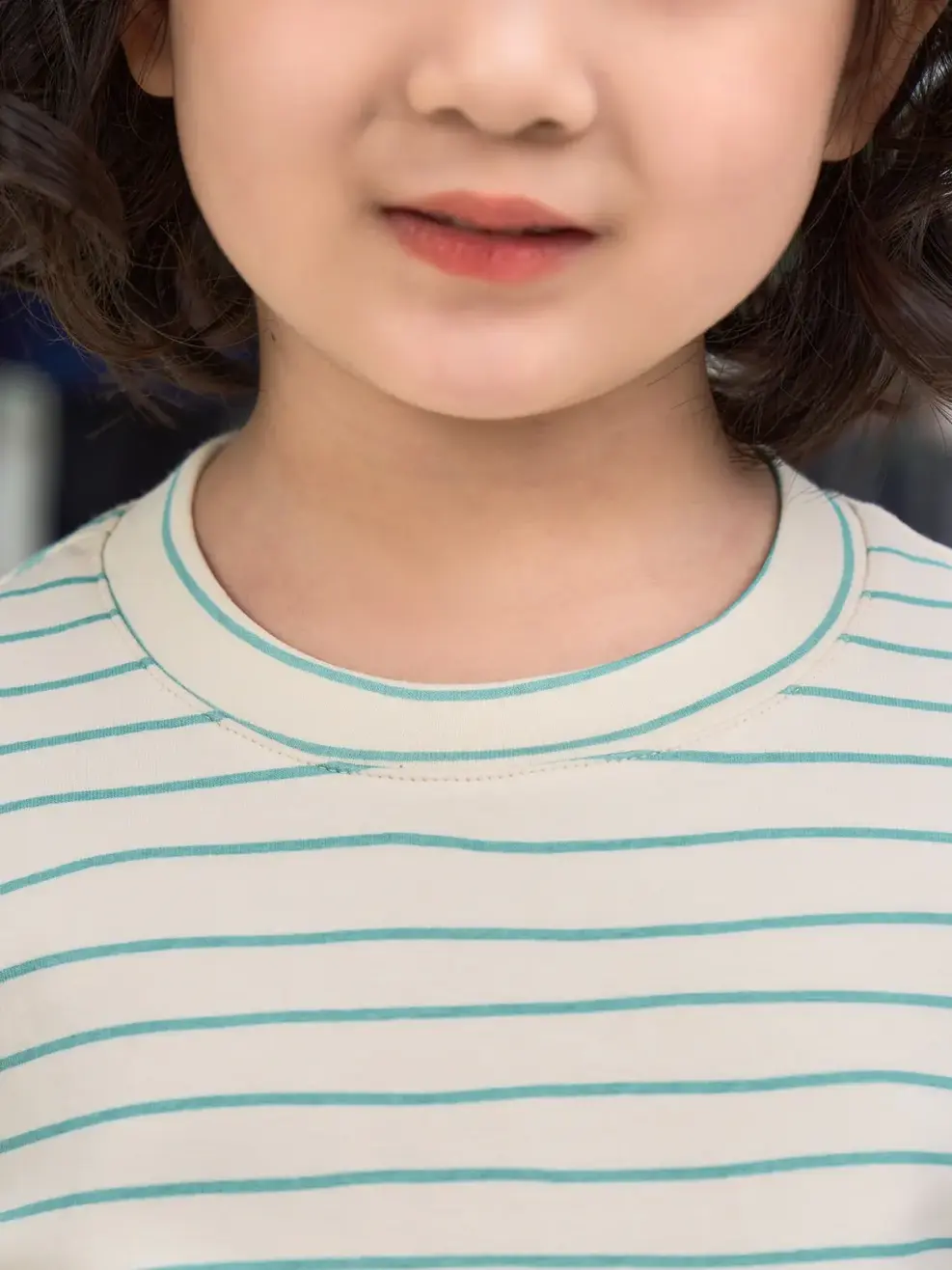 Bộ đồ kid kẻ gợn sóng - Kẻ be - 6