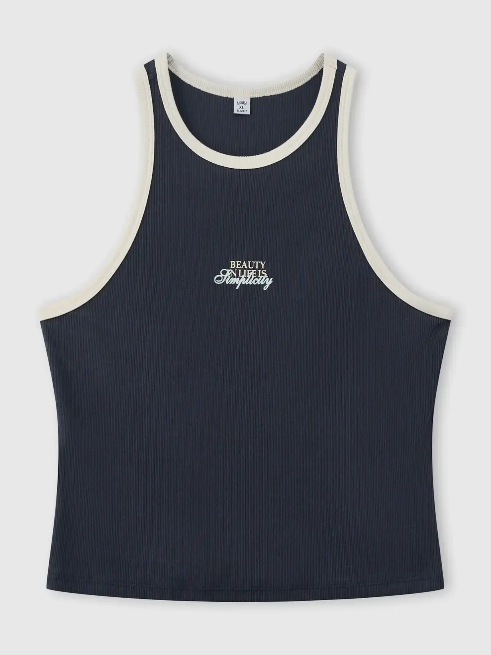 Áo Ba Lỗ Nữ In Hình - Navy 031 - L