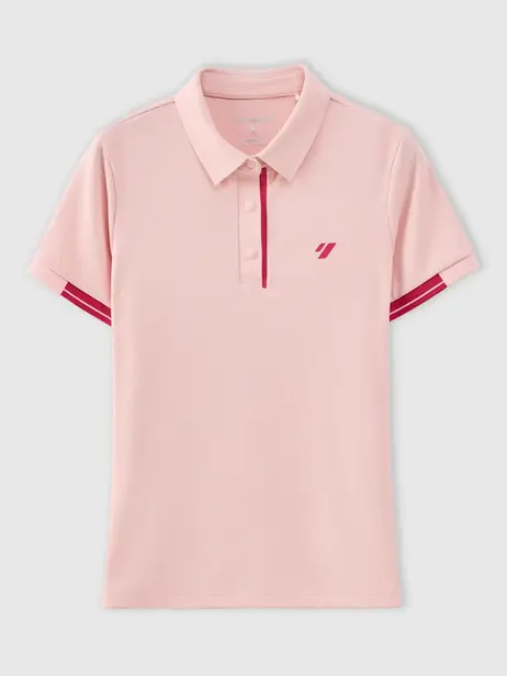 Áo Polo Thể Thao Nữ Waffle Phối Nẹp