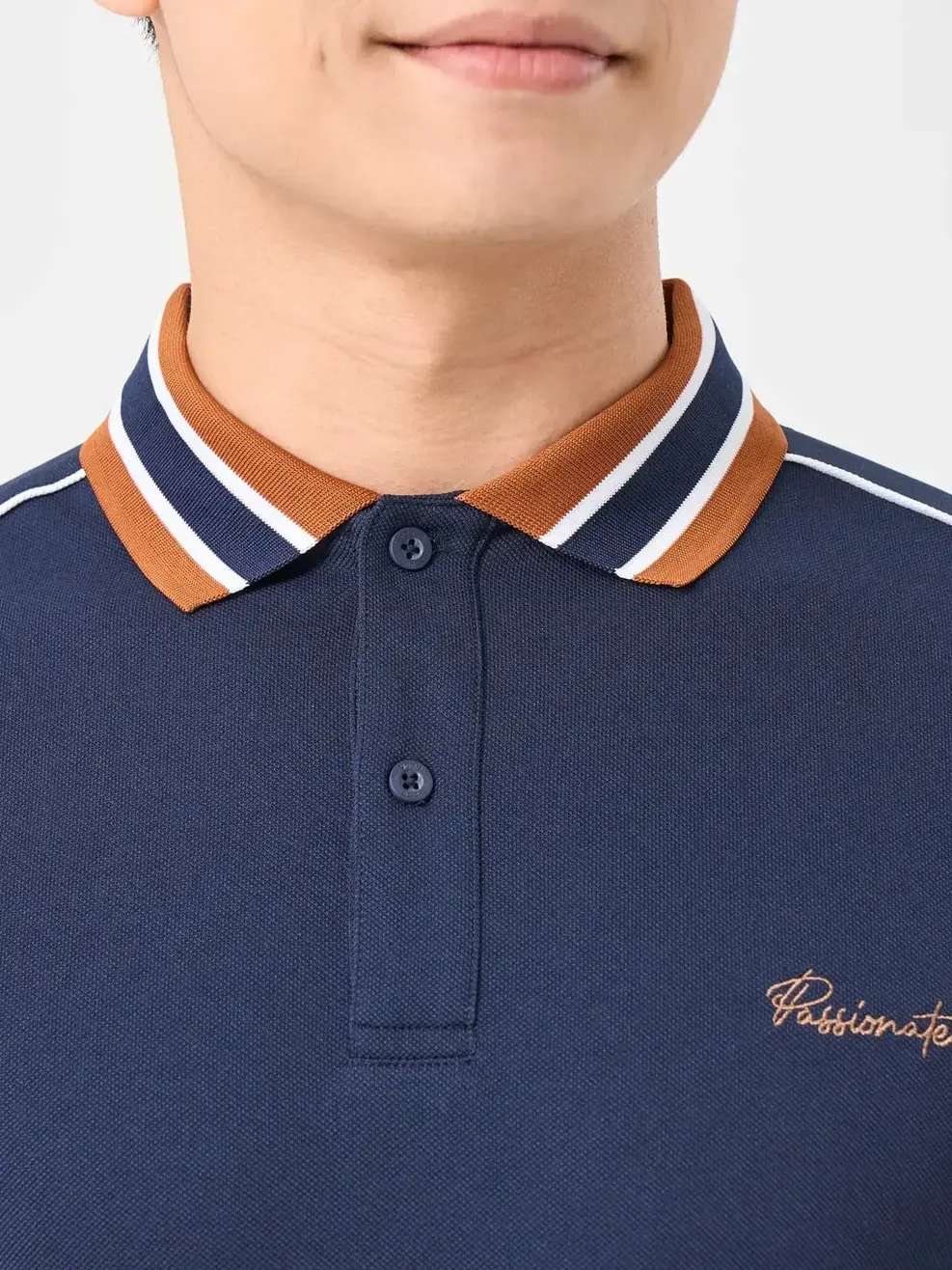 ÁO POLO NAM THÊU NGỰC - TÍM THAN 073 - M