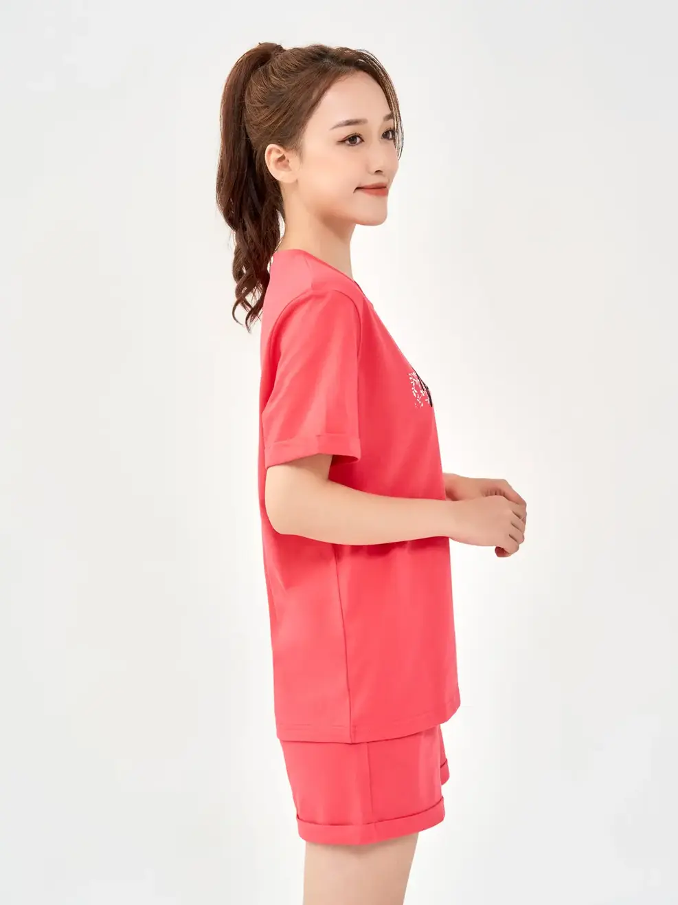 Đồ Bộ Nữ Cotton Usa Dáng Rộng In Nature - Hồng - S