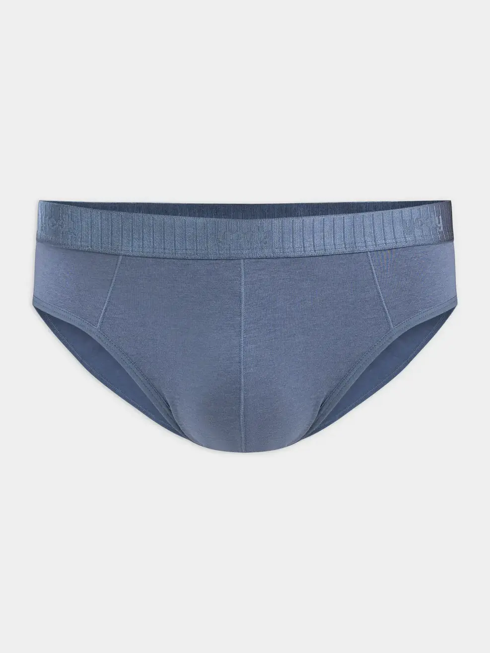 Quần Lót Nam Tam Giác Phối Cạp Sọc Combo 2 - Ghi Xanh - M