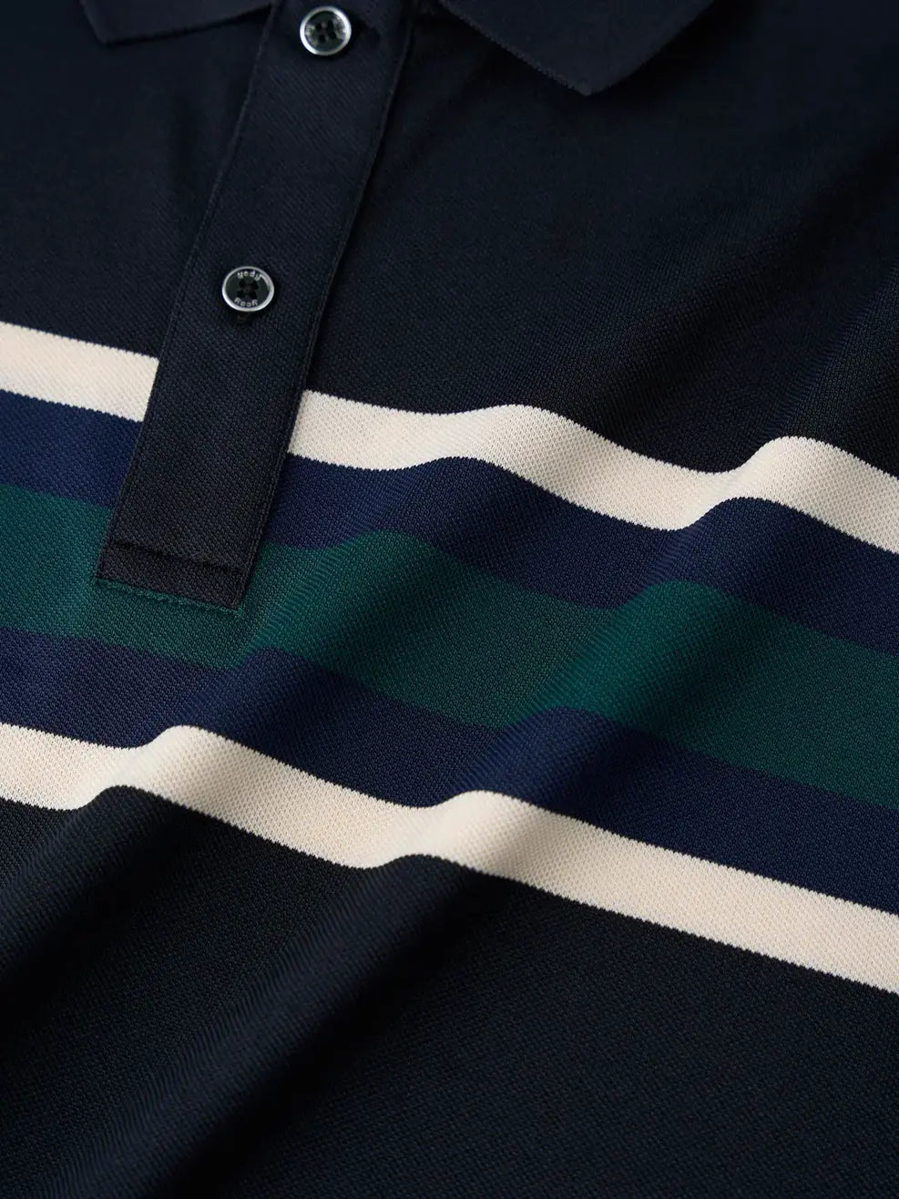 Polo Nam Họa Tiết - Đen - M