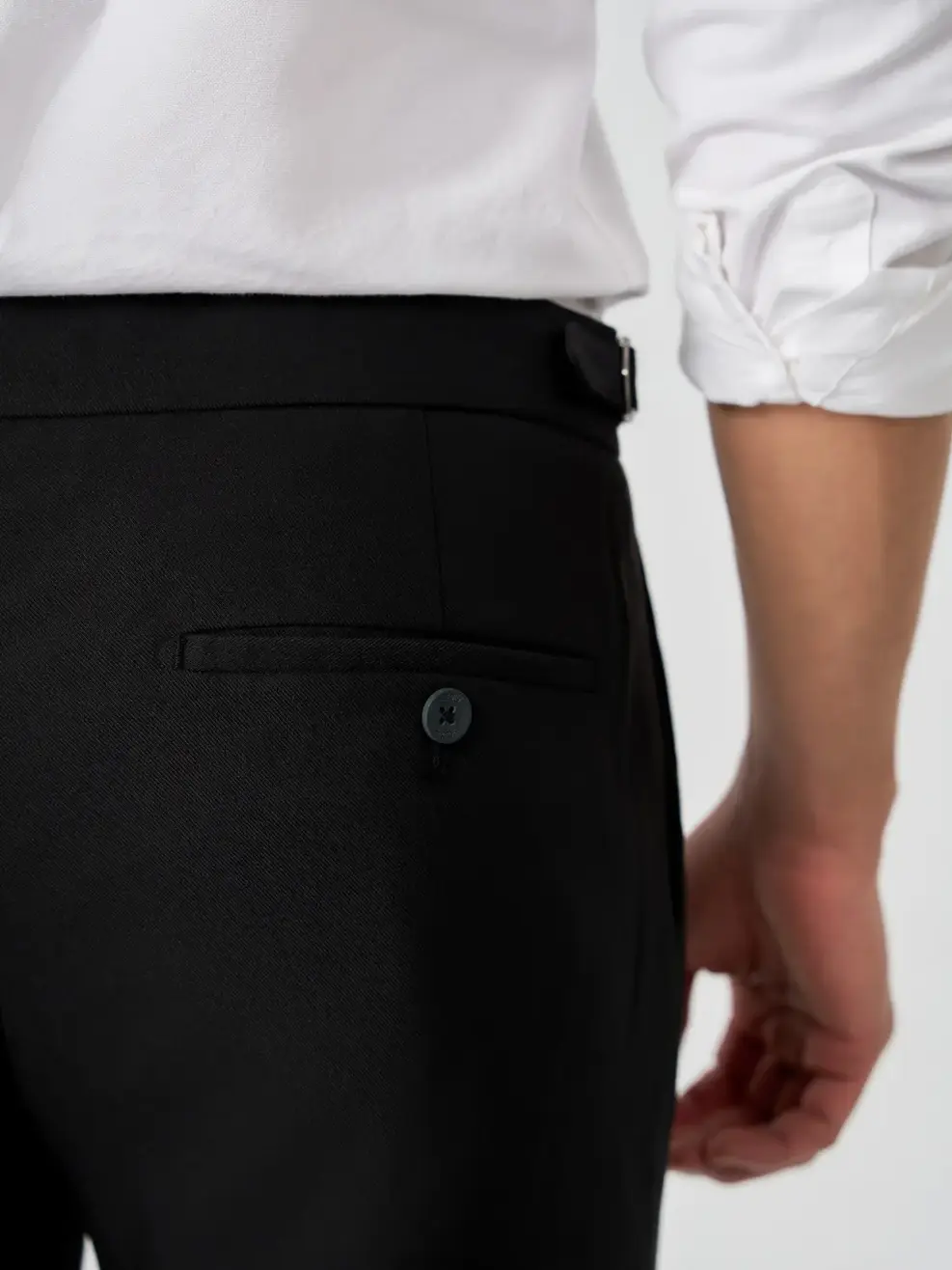 Quần Dài Âu Nam Khóa Cài Sườn Có Ly - ĐEN 002 - 29