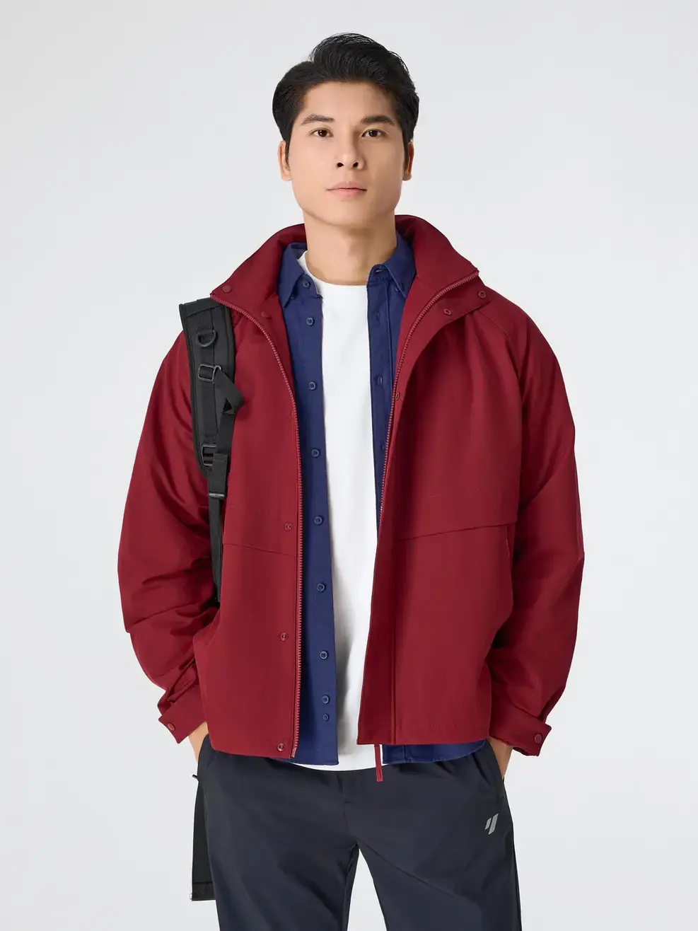 Áo Khoác Gió Nam 4c Plus Dáng Suông - ĐỎ 045 - M