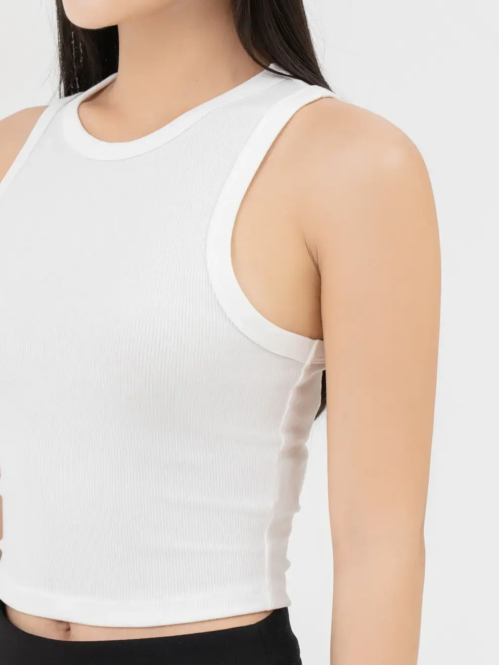 Áo 3 Lỗ Nữ Thun Tăm Hách Dáng - Trắng - S