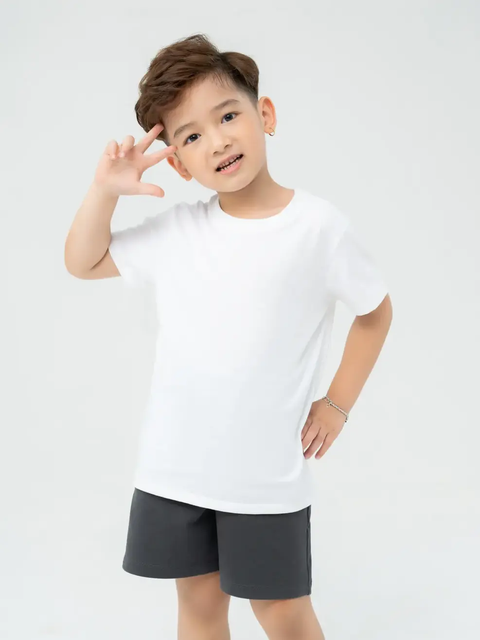 T-shirt Kid Cơ Bản 100% Cotton Bci - Trắng 1 - 2