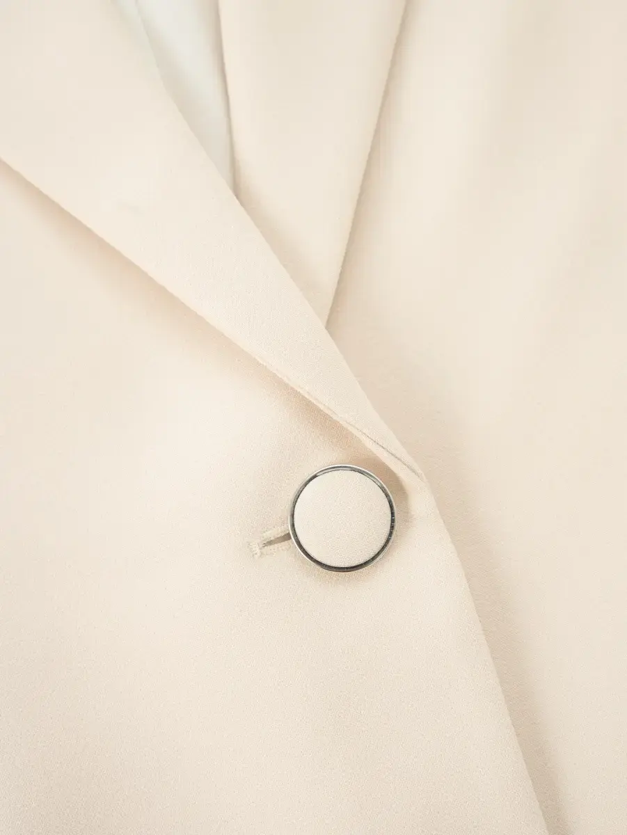 Vest Nữ Dáng Blazer Túi Cơi - Be - S