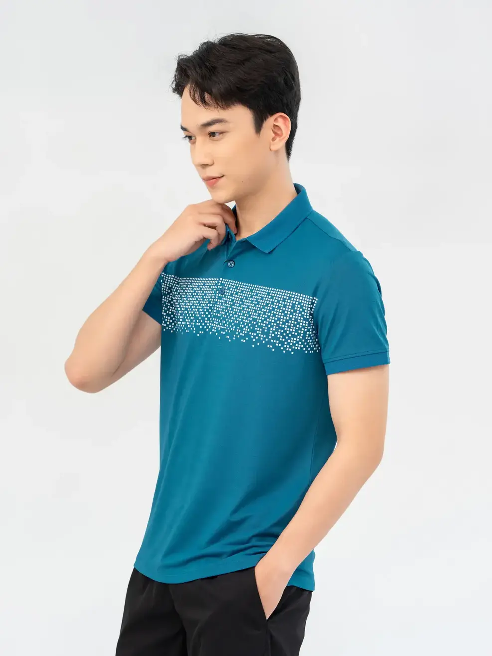 Polo Nam Yody Sport - Xanh cổ vịt - M