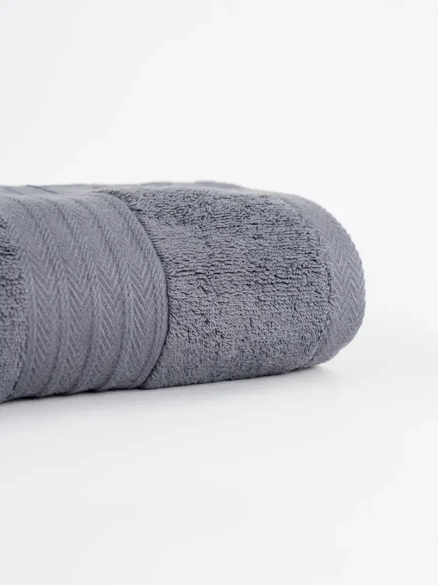 Khăn Tắm Cotton Mềm Mịn Cao Cấp (KHT6004) - Than chì 002