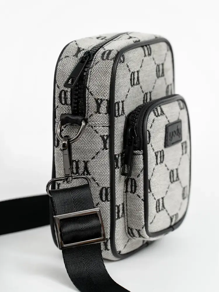 Túi Unisexđeo Chéo Dệt Hoạ Tiết - đen melange 1