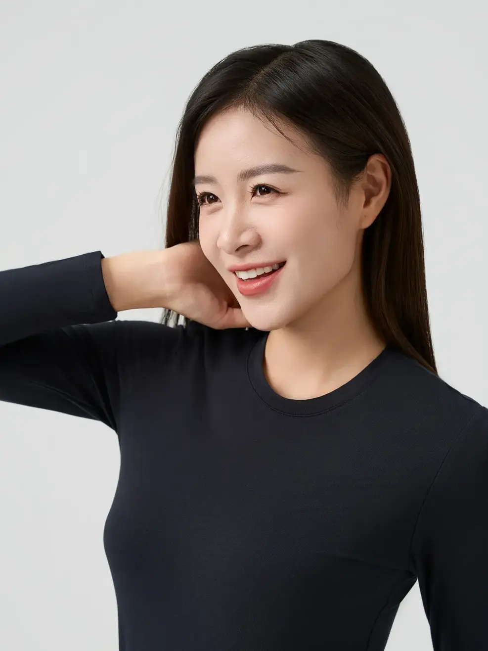 Áo Body Giữ Nhiệt Bamboo Cổ Tròn - Đen 006 - S