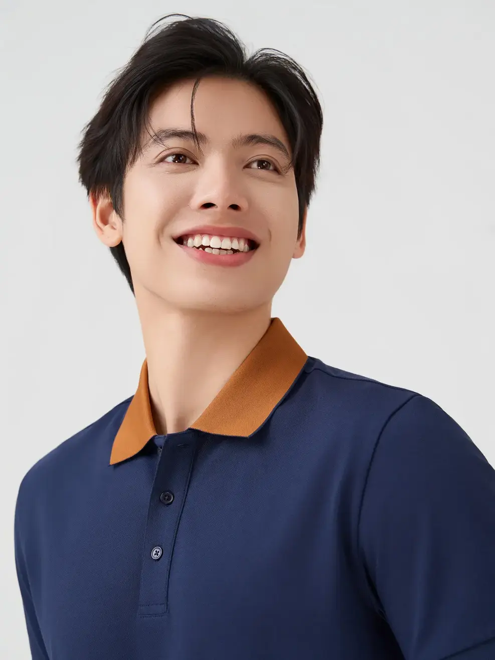 Áo Polo Nam Ngắn Tay Cổ Phối Bo - Navy 023 - XL