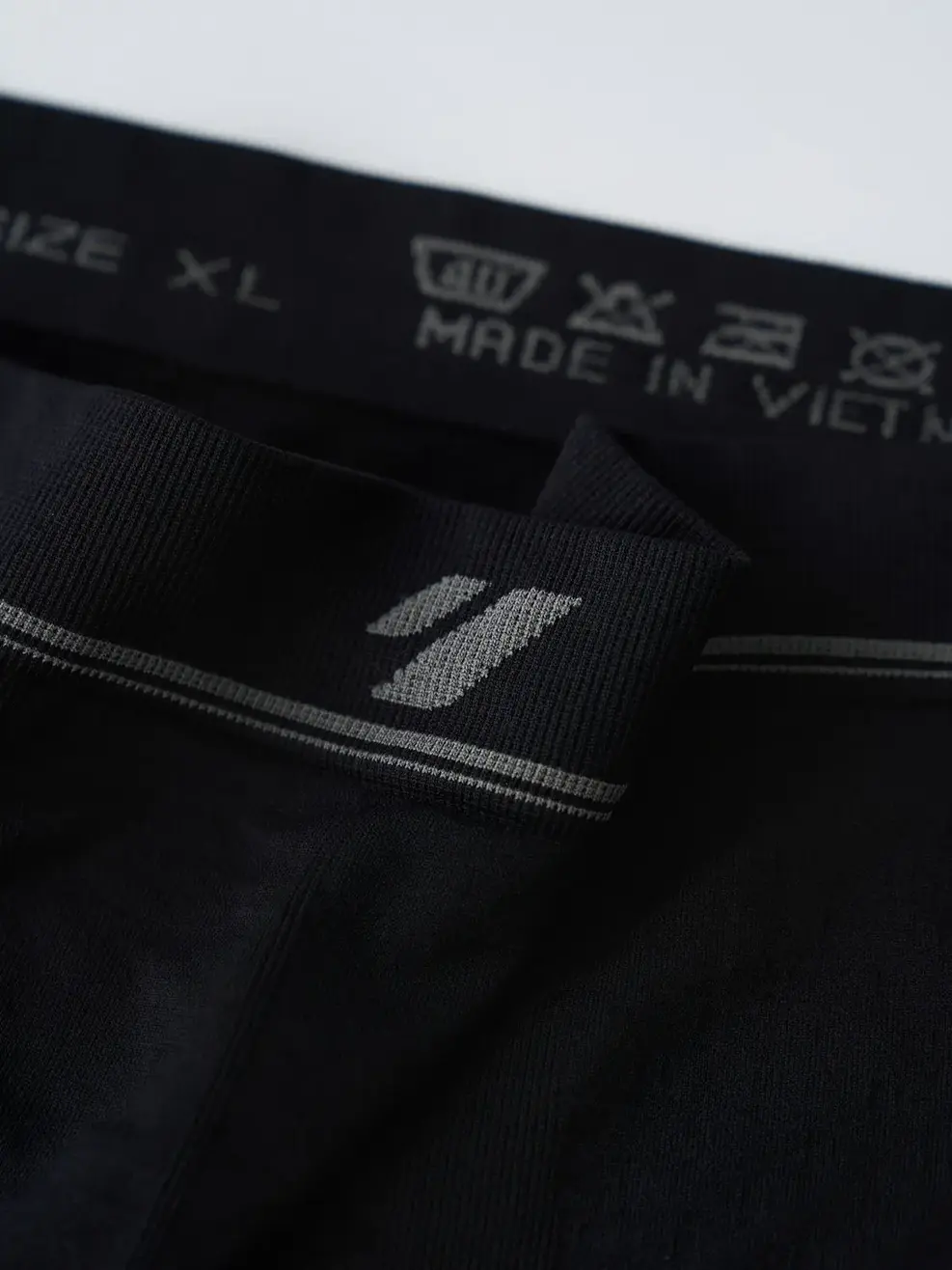 Quần Lót Boxer Nam Dệt Liền Phối Viền Cạp Combo3 - ĐEN 002 - M