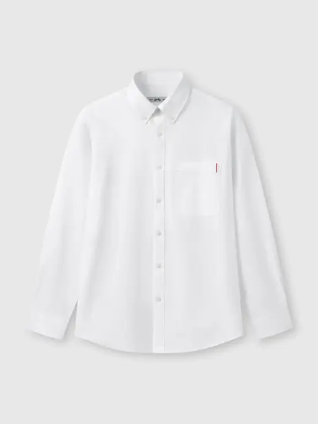 Áo Sơ-mi Nam Oxford Dài Tay Phối Túi Hạn Chế Nhăn Nhàu Giữ Phom Tôn Dáng