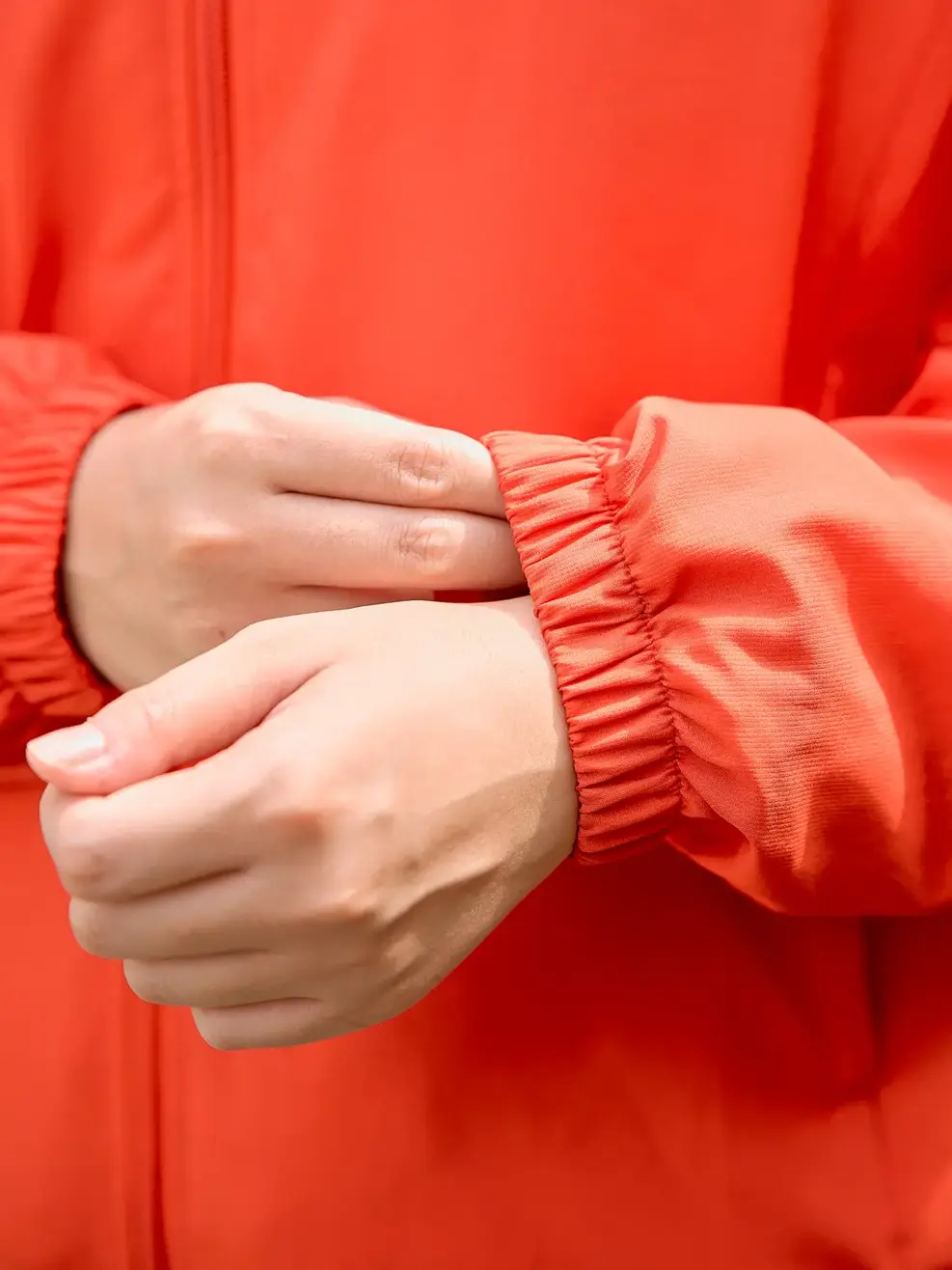 Áo khoác gió nữ trượt nước thông minh - Cam 1 - L