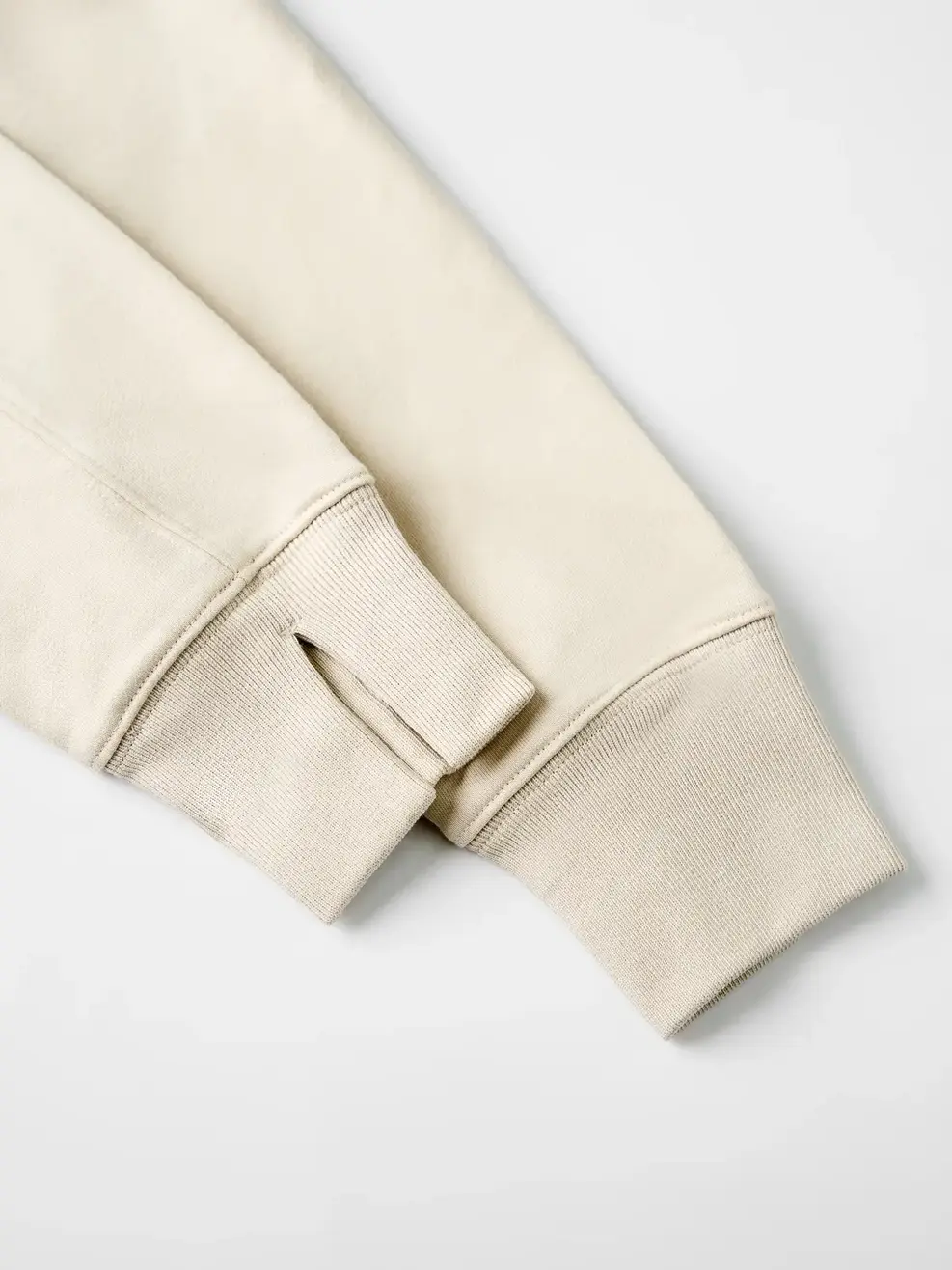 Áo Nỉ Dáng Ngắn In Chữ - Beige 058 - S