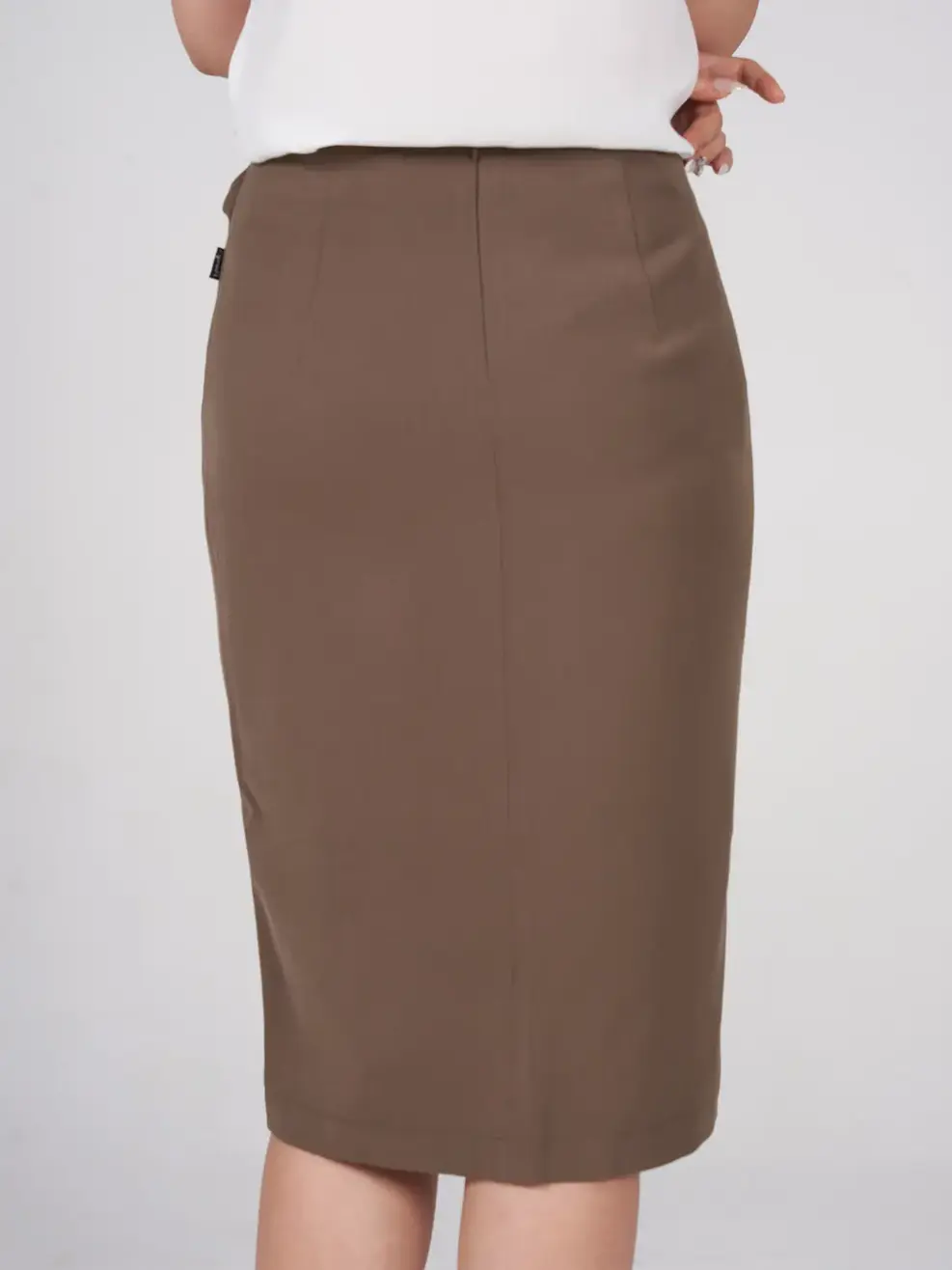 Chân váy nữ thắt vạt hông - Nâu - L