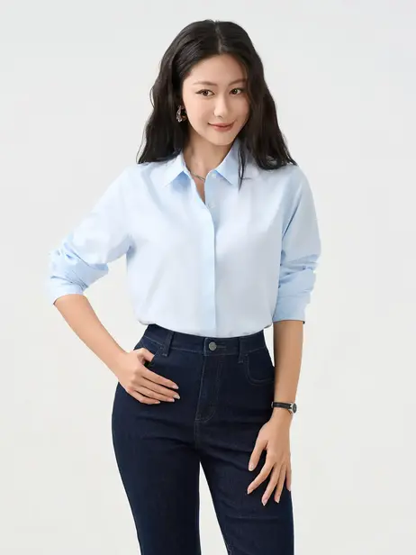 Áo Sơ-mi Regular Fit Cotton Wrinkle Less Essential