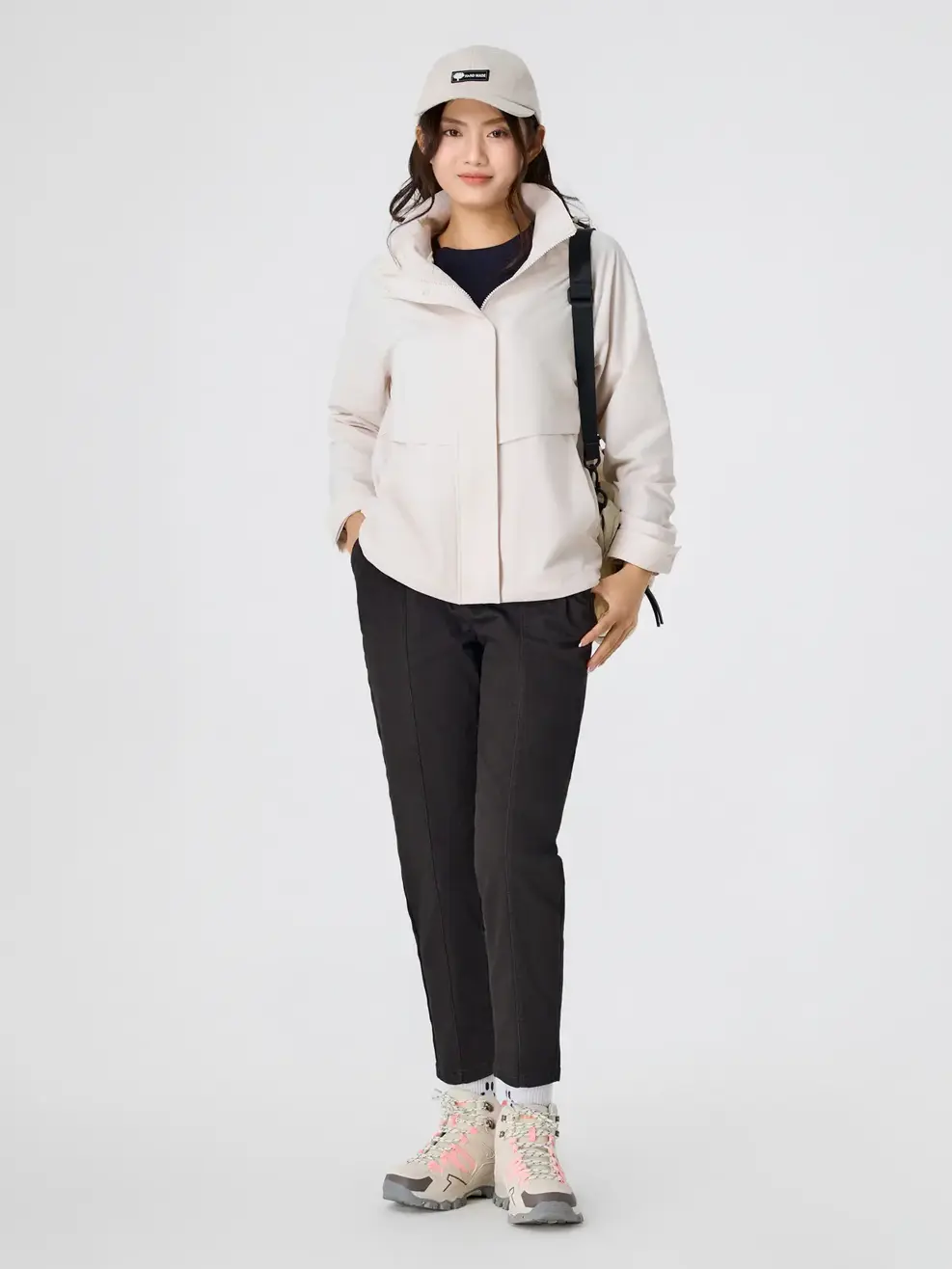 Áo Khoác Gió Nữ 4c Plus Dáng Suông - Xám 003 - S