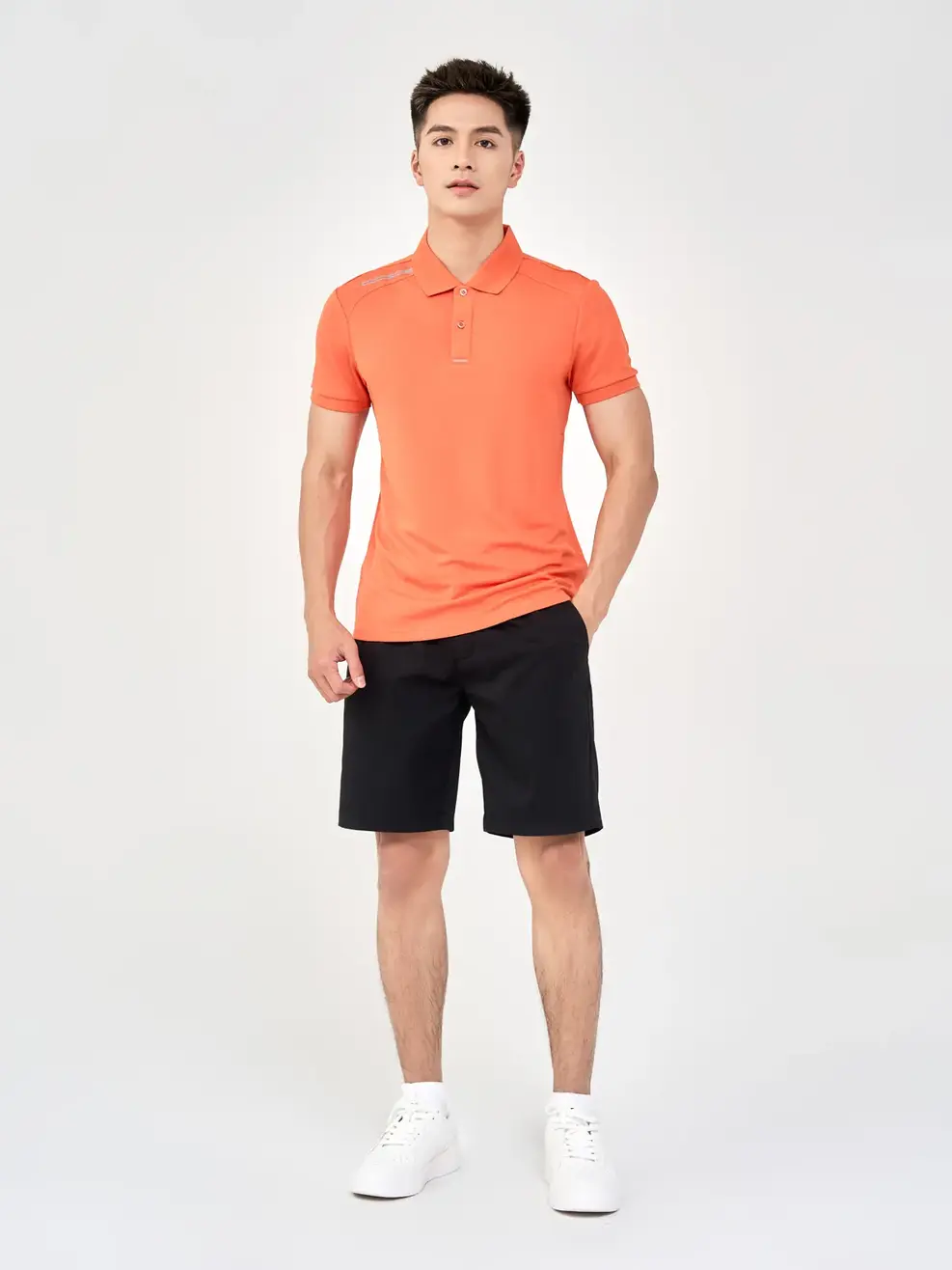 Quần Sooc Nam Nắp Túi Sau - Đen - 29