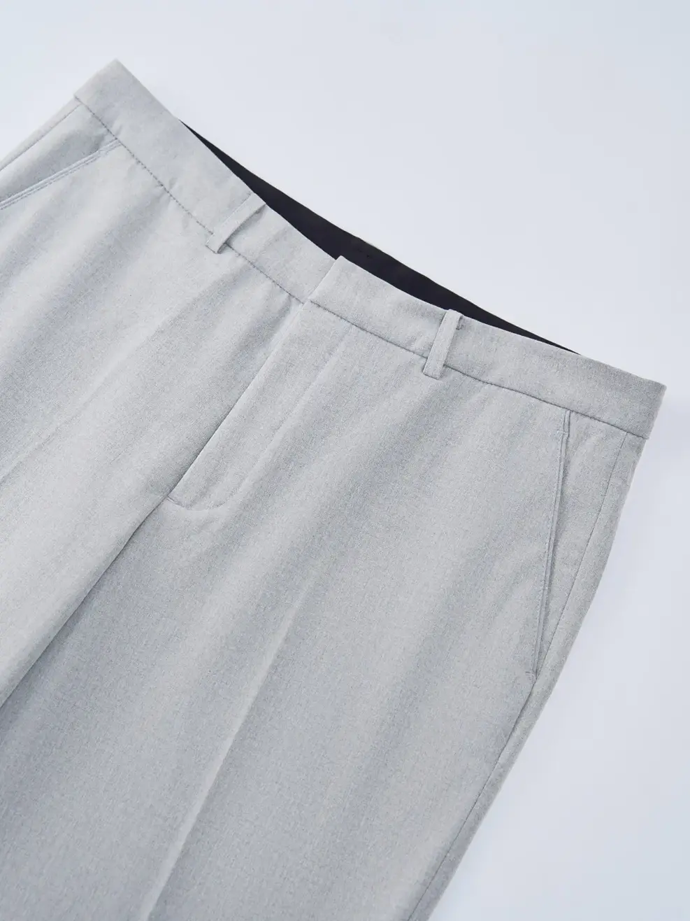Quần Dài Âu Nam Cạp Chun Ốp (qam6049) - Xám melanger 041 - 29