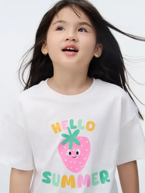 Áo Phông Bé Gái Hello Summer