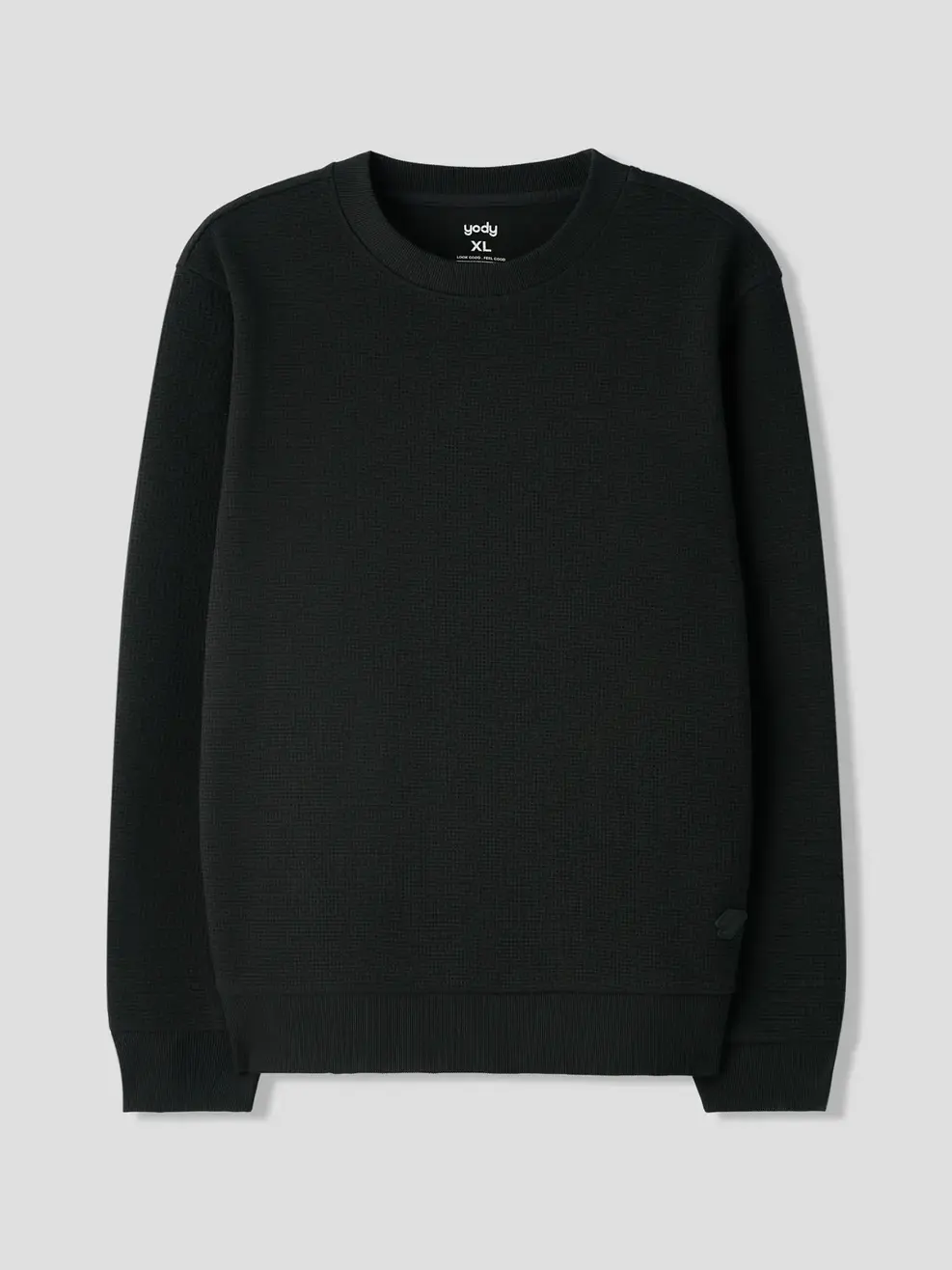 Áo Nỉ Nam Vải Hiệu Ứng - ĐEN 002 - XL