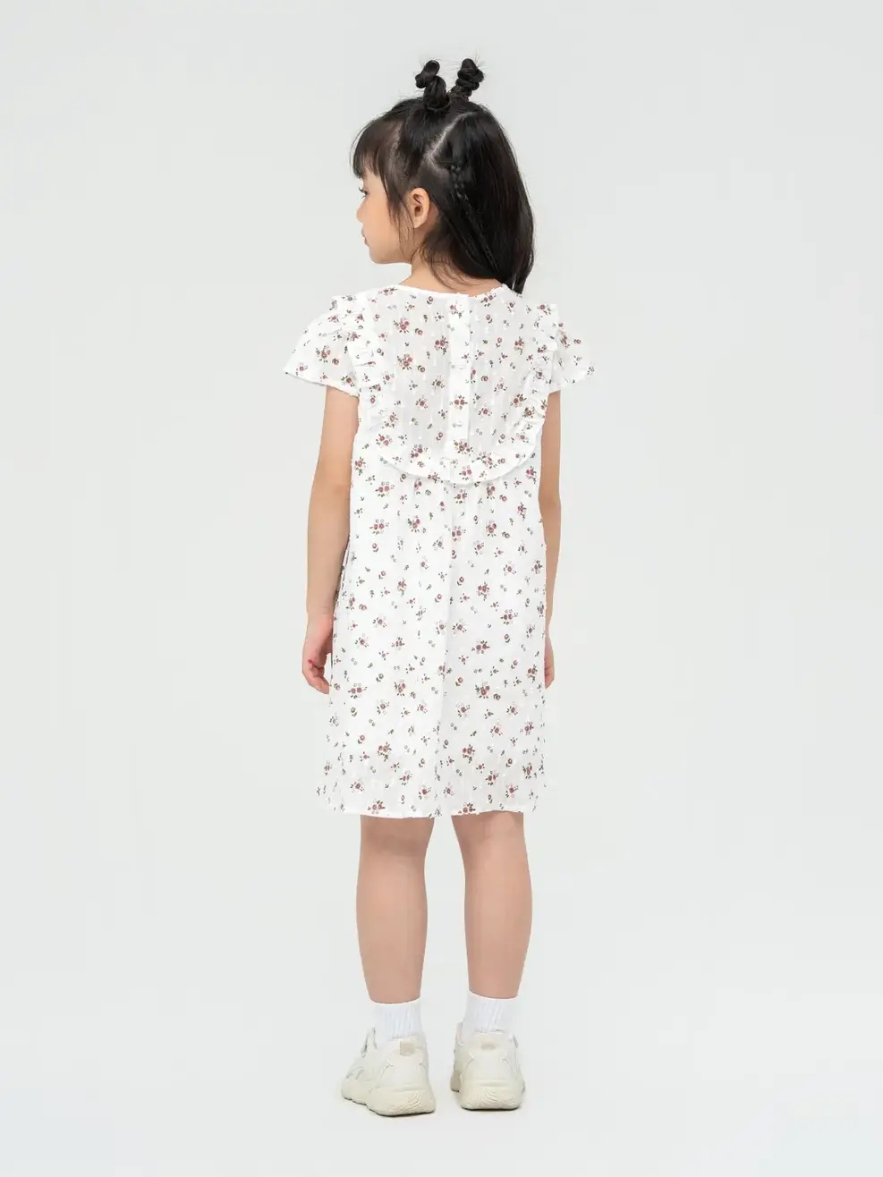 Đầm Kid Bèo Ngực - Hoa đỏ - 5