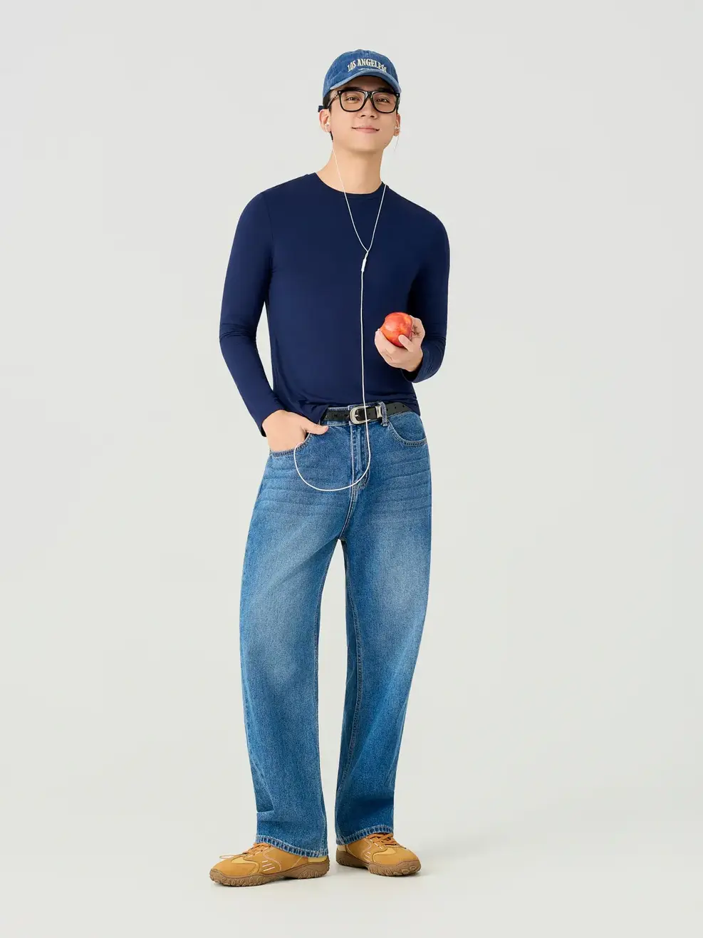 Áo Phông Nam Dài Tay Cổ Tròn Tfx - Navy 001 - M