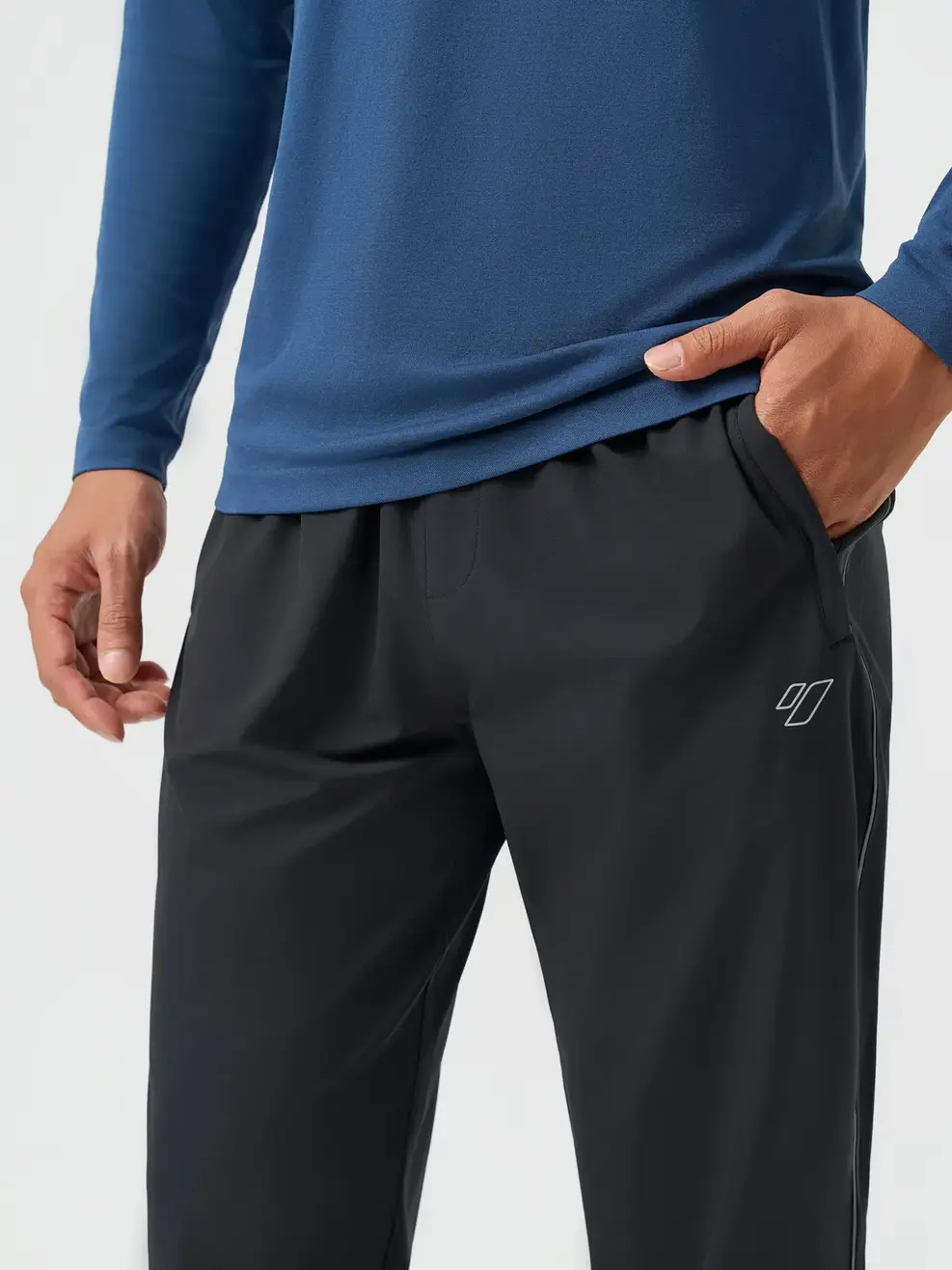 Quần Gió Nam Thể Thao Phối Lé - ĐEN 002 - 29