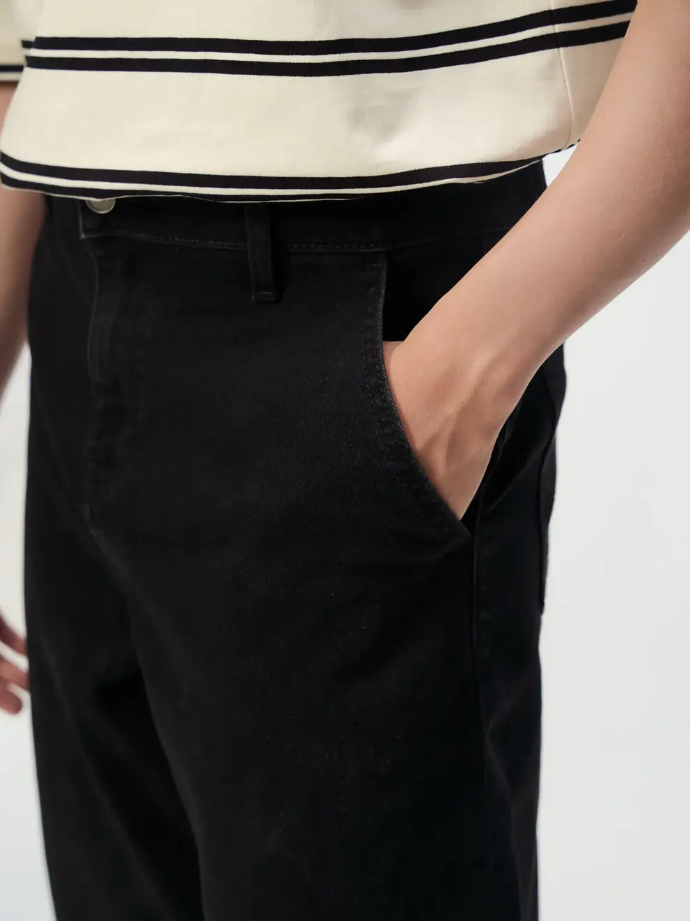 Quần Jeans Nam Baggy Đen Trơn - Đen 011 - 31