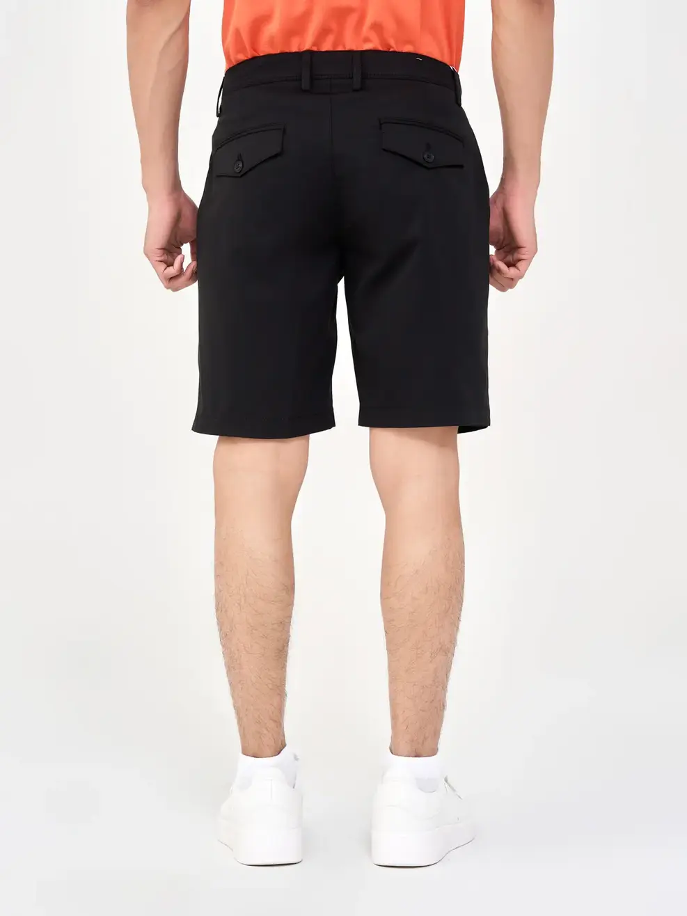 Quần Sooc Nam Nắp Túi Sau - Đen - 29