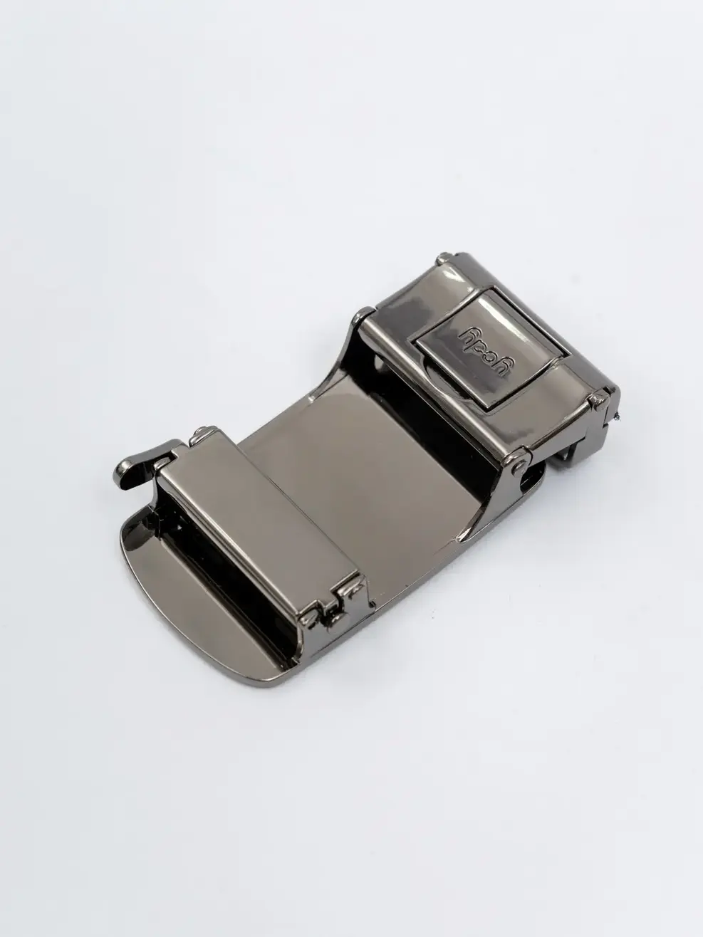 Mặt thắt lưng tự động bóng kính viền xám đậm